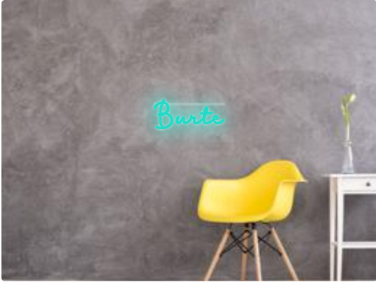 Custom text: Burte